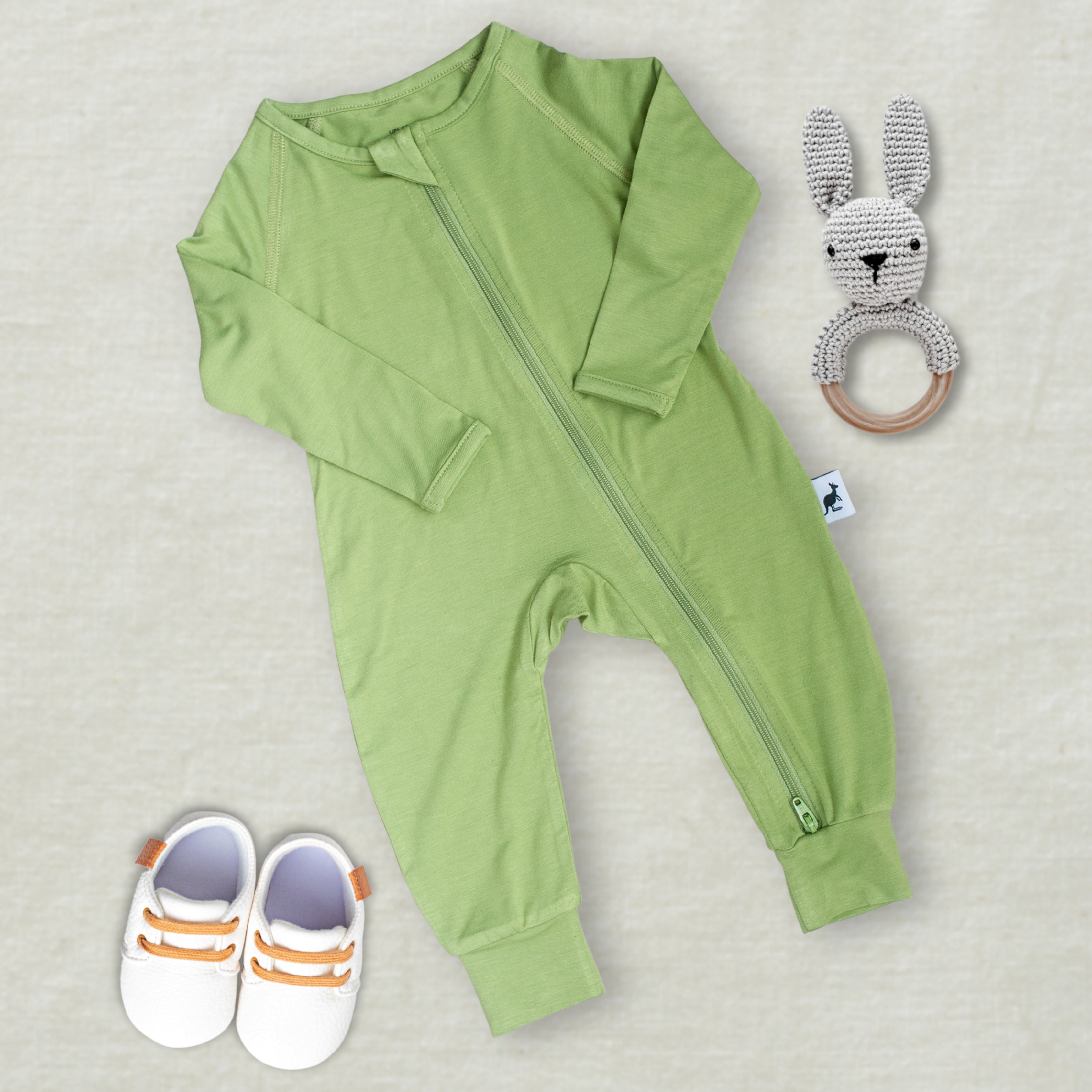 UPF 50+ Bamboo Romper Artichoke