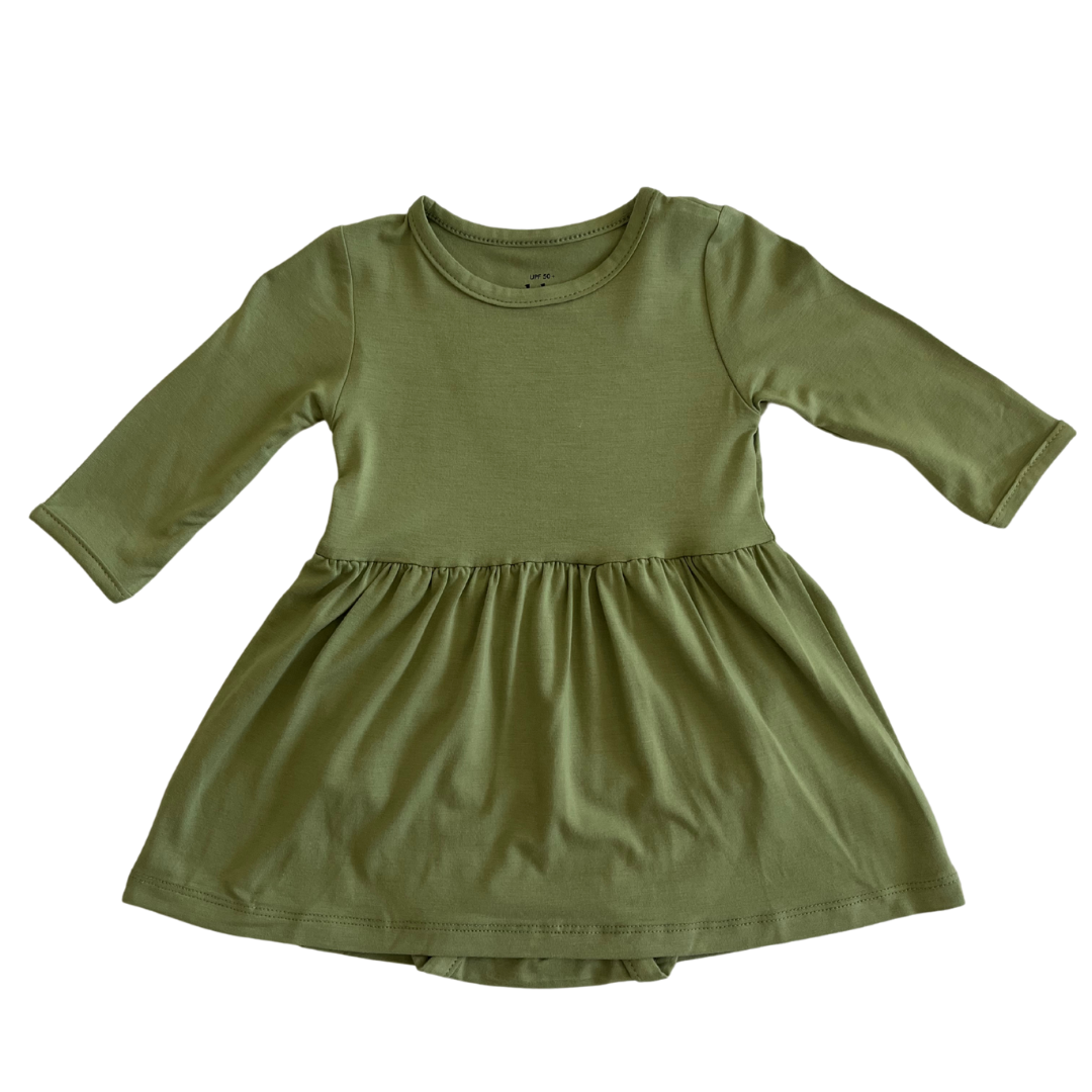 UPF 50+ Bamboo Baby Dress Artichoke