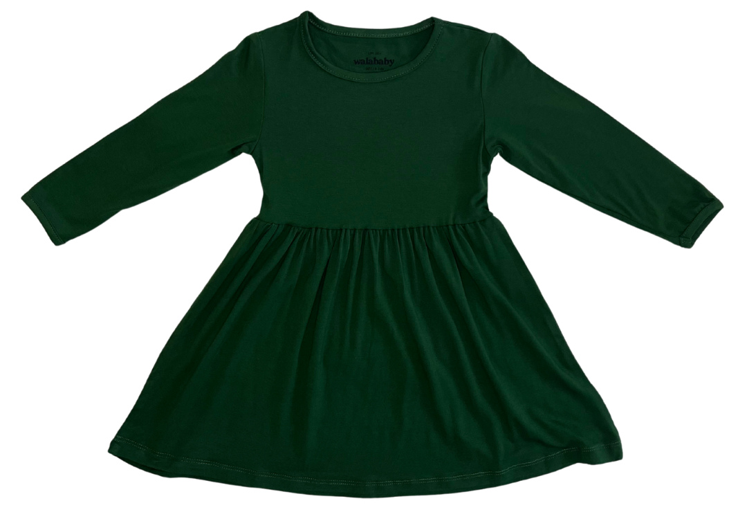 UPF 50+ Bamboo Kids Dress Forest