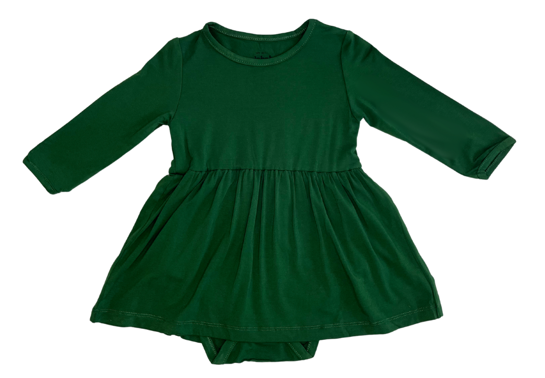 UPF 50+ Bamboo Baby Dress Forest