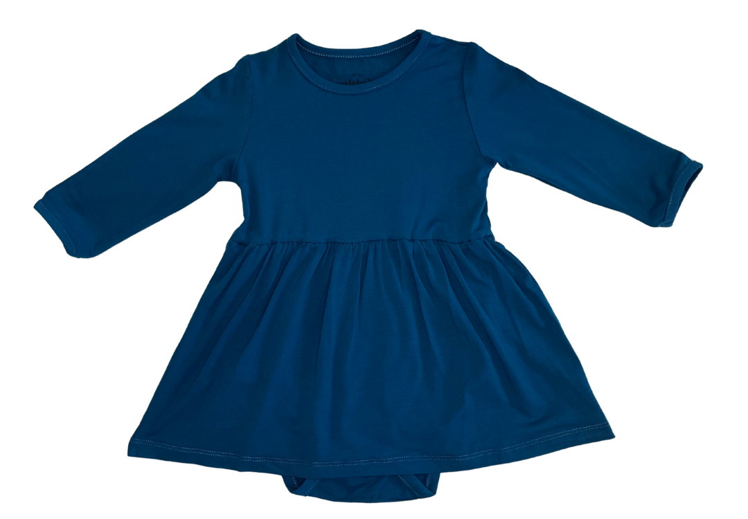 UPF 50+ Bamboo Baby Dress Peacock