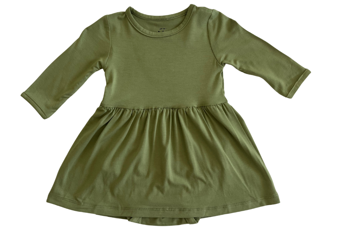 UPF 50+ Bamboo Baby Dress Artichoke